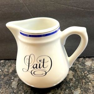 Le Lait Creamer Bistrot Marine France porcelain d'Auteuil jacques Lobjoy MCM